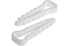 Дюбель-хомут  5-10 мм. нейлон прямоугольный (белый) (100 шт.) PROconnect