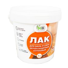 Лак акрил для бань и саун 1 л. Master Good