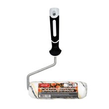 Валик в сборе 42*180 мм. микрофибра ворс 9 мм. 2К ручка 8 мм. Black White DECOR