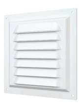 Решетка вентиляционная 150*150 мм. ЭРА 1515МЭ белая металлическая