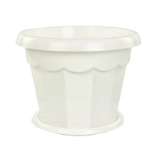 Горшок для цветов  Гармония 2,5 л. с поддоном  (белый) (М1410)