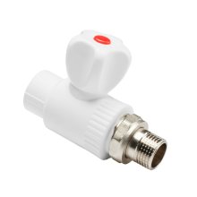 Кран шаровый PPR для радиатора прямой 25х3/4 Aquapipe 03834