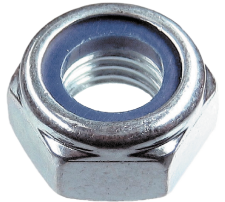 Гайка оцинкованная DIN 985 М6 со стопорным кольцом (5кг~2631шт)