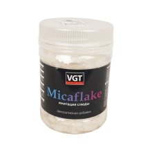 Добавка декоративная 0,09кг ВГТ Micaflake (имитация слюды) 2000 мкм серебристо-белый