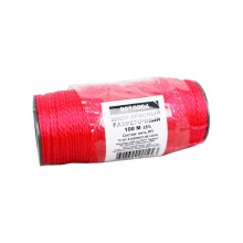 Шнур разметочный на катушке 100м красный ПРОМИС
