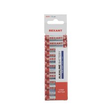 Элемент питания LR03 AAA Alkaline 1,5V 1200 mAh REXANT (12 шт.)