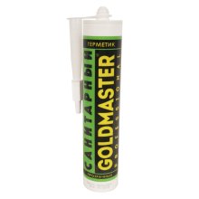 Герметик силиконовый санитарный 310 мл. (прозрачный) GoldMaster
