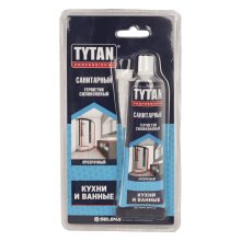 Герметик силиконовый санитартный 85 мл. (бесцветный) TYTAN Professional