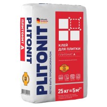 Клей плиточный для внутренних работ 25 кг. ПЛИТОНИТ А