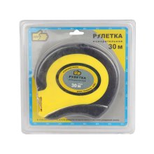 Рулетка измерительная 30м*10 мм. резино-пластиковый корпус, стальная лента ПРОМИС