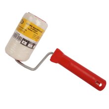 Валик в сборе 47*100 мм. натуральный мех, ворс 12 мм. белый, вязаная основа, сшитый ПРОМИС