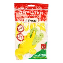 Перчатки латексные ХL желтые 5077303 ПРОМИС