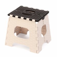 Табурет складной малый Плетёнка (беж-корич) (М7097)