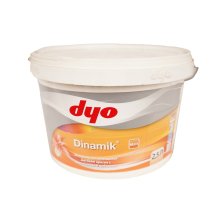 Краска акриловая моющаяся 2,5 л. для внутренних работ, матовая силиконовая DINAMIK MATT (разбавление до 20%) DYO