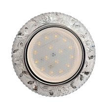 Светильник потолочный встраиваемый GX53 DECOR P прозрачный/хром Спутник
