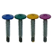 Саморез ШСММ 13*4,2 прессшайба сверло цинк (8017) Шоколад (1000 шт.)