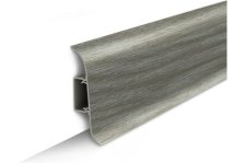 Плинтус  2,2м ИДЕАЛ КЛАССИК 3D 55 мм. окраш с мягким краем 210 (40 шт.) дуб пепельный