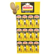 Клей "Супер Момент для обуви", 3 г. (на мульти-карте 12 шт.)
