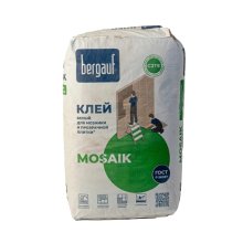 Клей для мозаики и плитки  25 кг. BERGAUF Mosaik