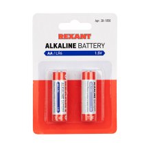 Элемент питания LR6 AA Alkaline 1,5V 2700 mAh REXANT (2 шт.)
