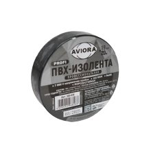 Изолента пвх 19 мм*20 м. черный профессиональная AVIORA 165 мкм.
