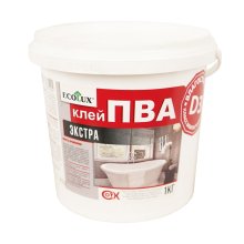 Клей для древесины 1 кг. ПВА Экстра D3 ECOLUX