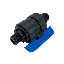 Кран шаровой ПНД компрессионный нр-нр разборный 1х3/4 Ду20  VALFEX