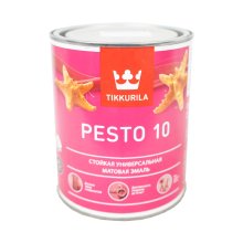 Эмаль алкидная  0,9л база А матовая TIKKIVALA EURO PESTO 10