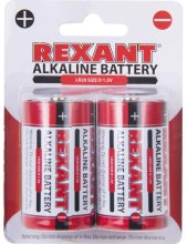 Элемент питания LR20/D Alkaline 1,5V 15200 mAh REXANT (2 шт.)