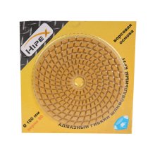 Круг шлифовальный алмазный для липучки D100 мм. № 80 гибкий, на ворсовой подкладке Черепашка