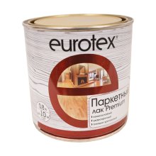 Лак алкидно-уретановый паркетный  0,8 кг.  полуматовый EUROTEX Premium Рогнеда