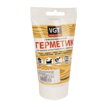 Герметик для наружных и внутренних работ силиконизированный 0,16 кг. ВГТ (белый)