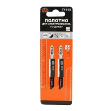 Полотно электролобзика по дереву, прямой рез, HCS, глубина 15 мм., T119B, 2 шт. ПРОМИС