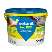 Гидроизоляция  4 кг. ВЕТОНИТ ТЕК 822 розовый высокоэластичный для влажных помещений