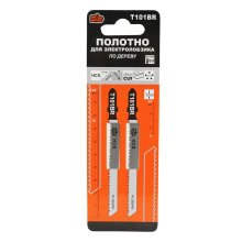 Полотно электролобзика по дереву, прямой чистый рез, HCS, глубина 30 мм., обр зуб, T101BR, 2 шт. ПРОМИС