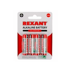 Элемент питания LR6 AA Alkaline 1,5V 2700 mAh REXANT (4 шт.)