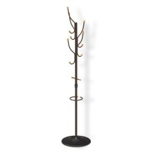 Вешалка напольная с дерев. наконечниками (1800*390*390 мм.) 5 крючков НИКА медный антик