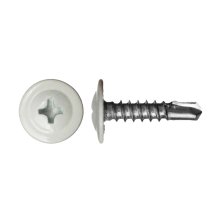 Саморез ШСММ 13/14*4,2 прессшайба острый цинк (9003) Белый (200 шт.)