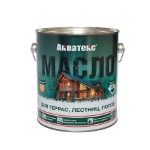 Масло для террас, лестниц, полов 2,5 л. Акватекс Рогнеда (бесцветный)