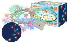 Гирлянда светодиодная Звездочки 50LED, 5м, многоцветная, 8 режимов. 250В TDM