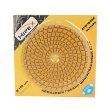 Круг шлифовальный алмазный для липучки D100 мм. № 30 гибкий, на ворсовой подкладке Черепашка