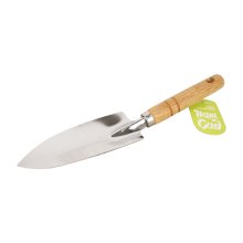 Совок посадочный узкий с деревянной ручкой