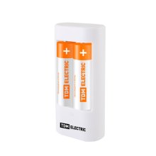 Зарядное устройство 3022 (300 mA 2 слота АА/ААА 1 кан. USB) TDM (1/100)