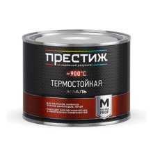 Эмаль термостойкая 900ºС  0,4кг черная ПРЕСТИЖ (28/1400)