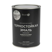 Эмаль термостойкая 700ºС 0,8 кг. серебристый кремнеорг Elcon Max Therm