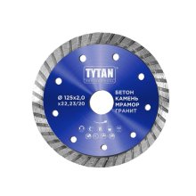 Круг отрезной по бетону 125 х 2,0 х 22,23 мм. TYTAN Professional