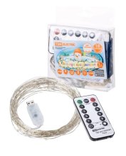 Гирлянда светодиодная Роса 100-Д 10м, 100LED, белый, ПДУ, USB IP20 TDM