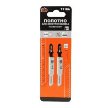 Полотно электролобзика по металлу, прямой рез, HSS, глубина 30 мм., T118A, 2 шт. ПРОМИС