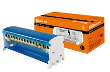 Шина N нулевая на DIN-рейку в корпусе 2х15 групп TDM