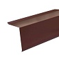 Планка торцевая Шинглас Polyester коричневая RAL 8017 (2000x100 мм.)